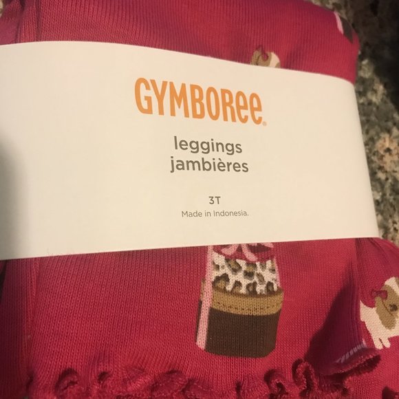 NWT Parisian chic leopard leggings 3t 3 Gymboree - Picture 3 of 4